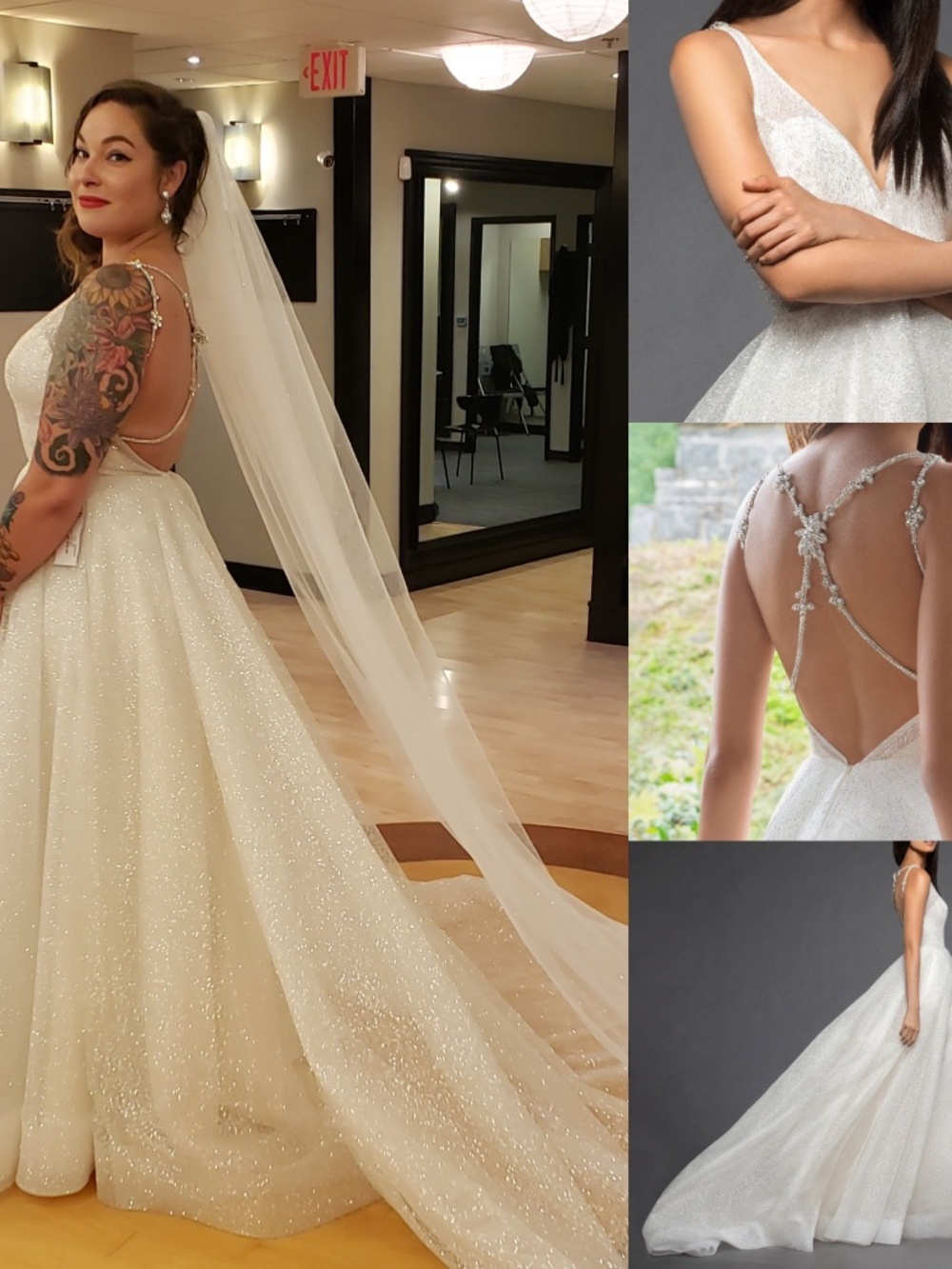 Size US 14 Lazaro Bridal Wedding gown, Style #3851 “YESI”